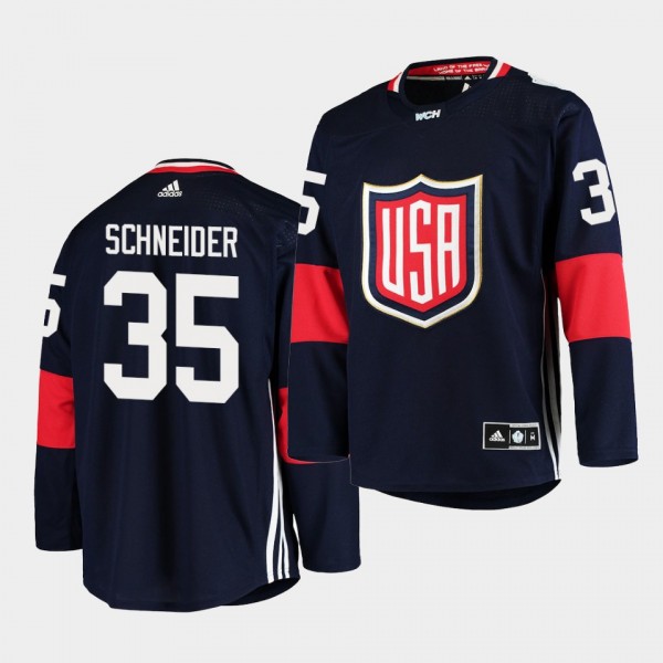 Cory Schneider USA 2016 World Cup of Hockey Authentic Navy Jersey