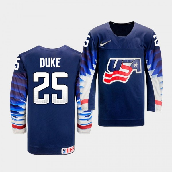 USA Team Dylan Duke 2021 IIHF Ice Hockey U18 World...