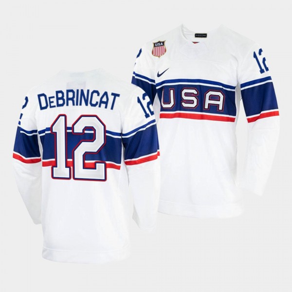 Alex DeBrincat USA Hockey 2022 Beijing Winter Olympic Jersey White