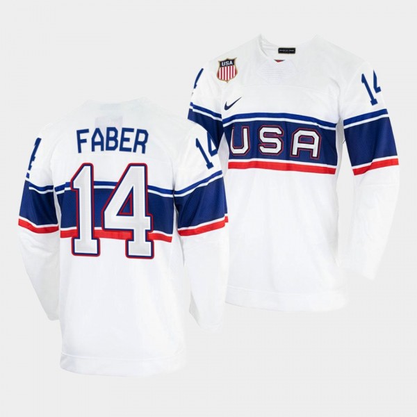Brock Faber USA Hockey 2022 Winter Olympics Jersey...