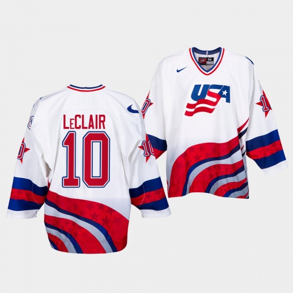 John LeClair USA Hockey 1996 World Cup Classic Jer...