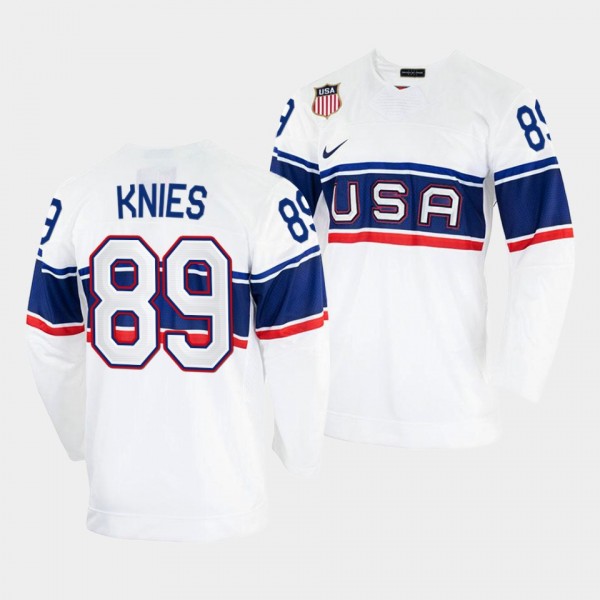 Matthew Knies USA Hockey 2022 Winter Olympics Jers...