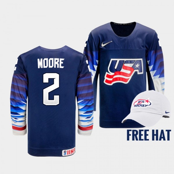 Ian Moore USA Hockey 2022 IIHF World Junior Champi...