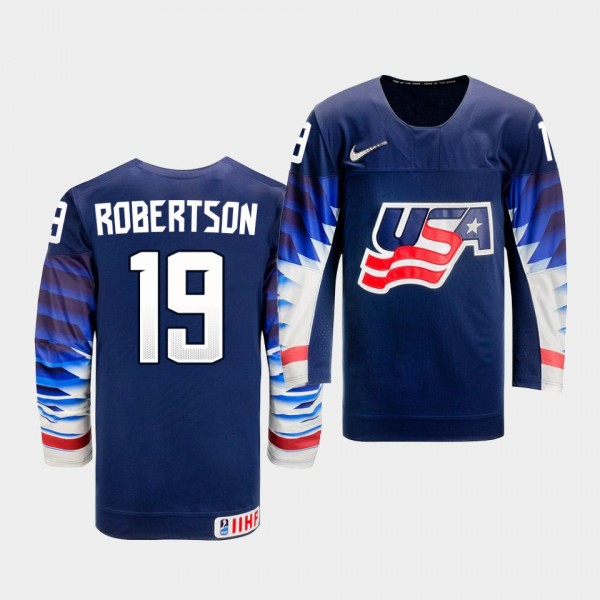 Jason Robertson USA Team 2021 IIHF World Champions...