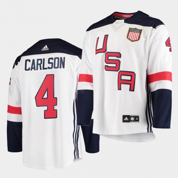 John Carlson USA 2016 World Cup of Hockey Jersey Premier Player White