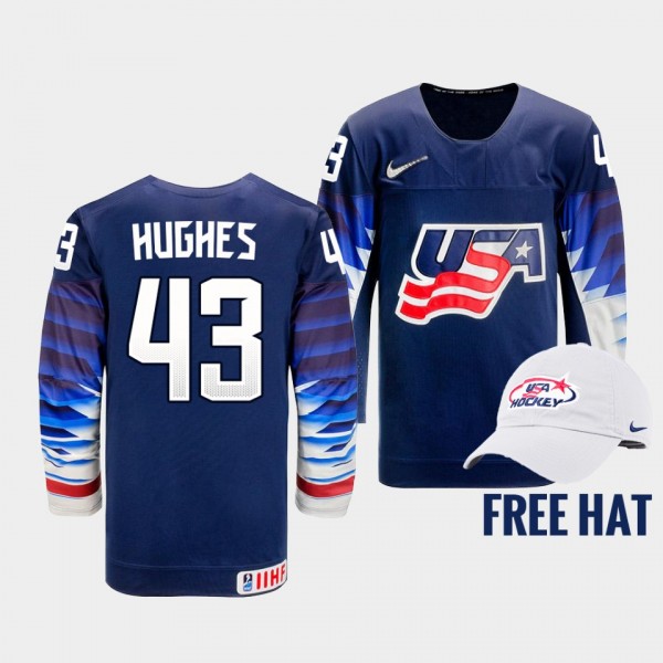 Luke Hughes USA Hockey 2022 IIHF World Junior Cham...