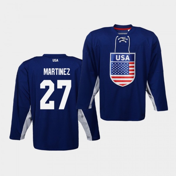 Alec Martinez USA Team 2019 IIHF World Championship Navy Jersey