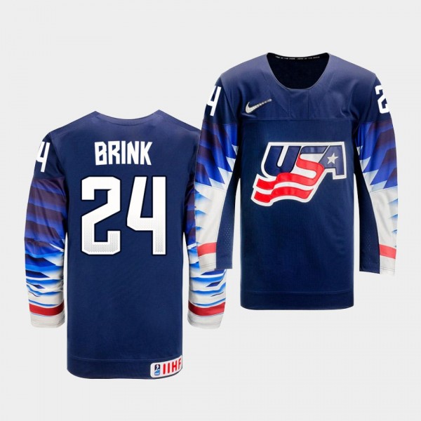 Bobby Brink USA Team 2021 IIHF World Junior Champi...