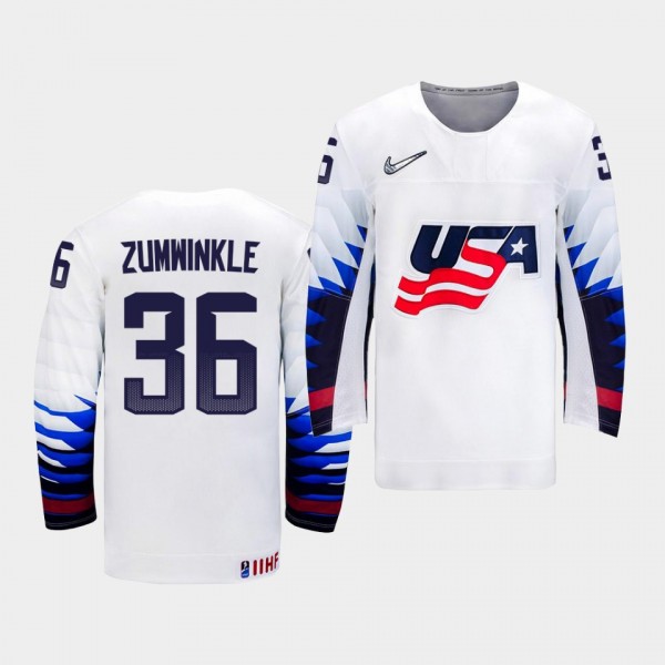 Grace Zumwinkle USA Team 2020 IIHF Women's World Championship Jersey Home White
