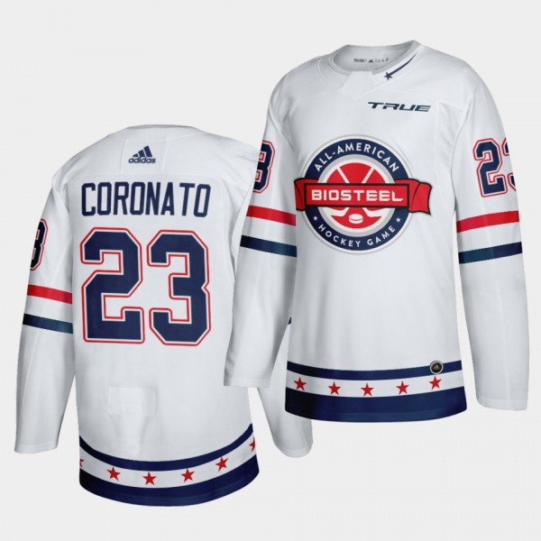 Matt Coronato USA Team White 2021 BioSteel All-American Game #23 Authentic Jersey