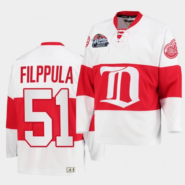 Valtteri Filppula Detroit Red Wings Winter Classic White Throwback Jersey