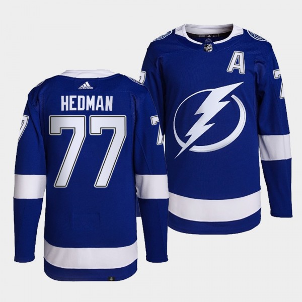 Victor Hedman #77 Lightning Home Blue Jersey 2021-...