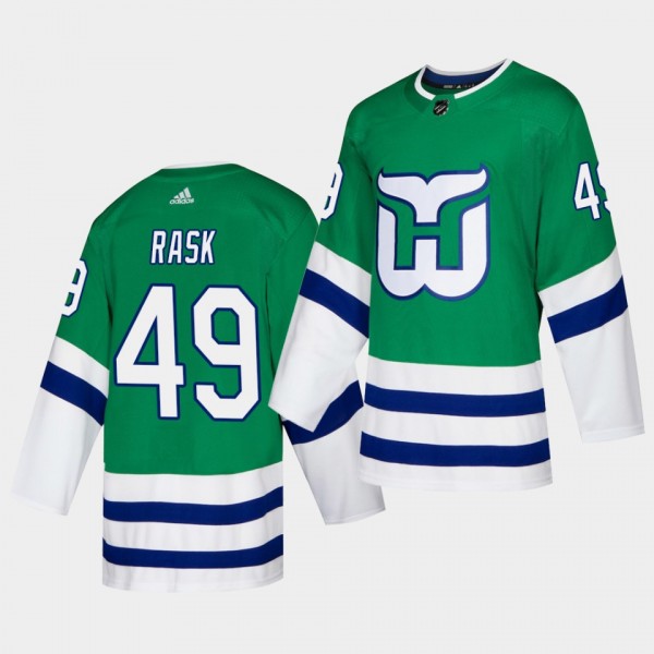 Victor Rask #49 Hurricanes Whalers Night Adidas Green Jersey