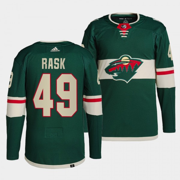 Victor Rask #49 Wild Home Green Jersey 2021-22 Primegreen Authentic Pro