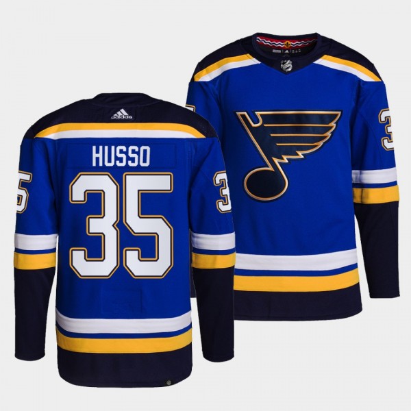 Blues Home Ville Husso #35 Blue Jersey Primegreen ...