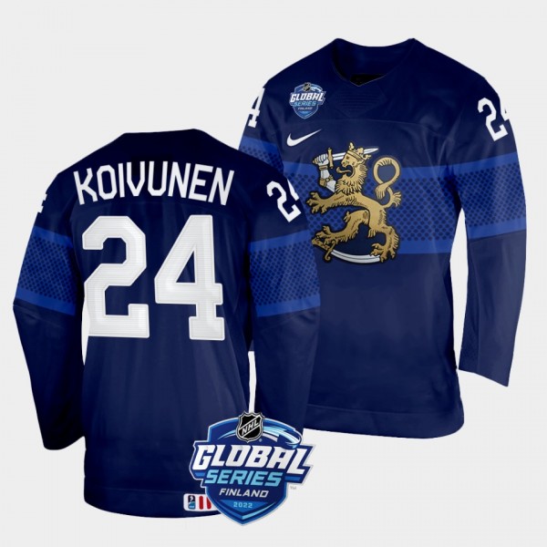 Finland 2022 NHL Global Series Ville Koivunen #24 ...