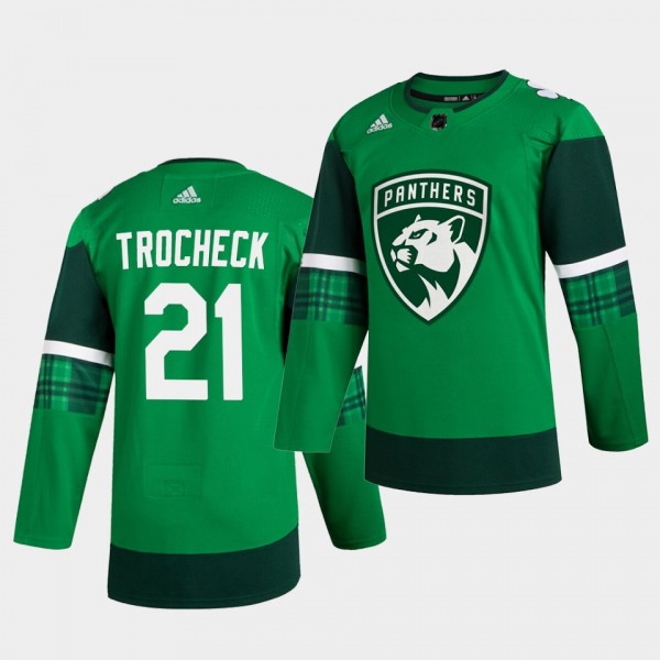 Vincent Trocheck Panthers 2020 St. Patrick's Day G...