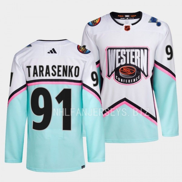 Vladimir Tarasenko 2023 NHL All-Star Western Conference St. Louis Blues #91 White Jersey Authentic