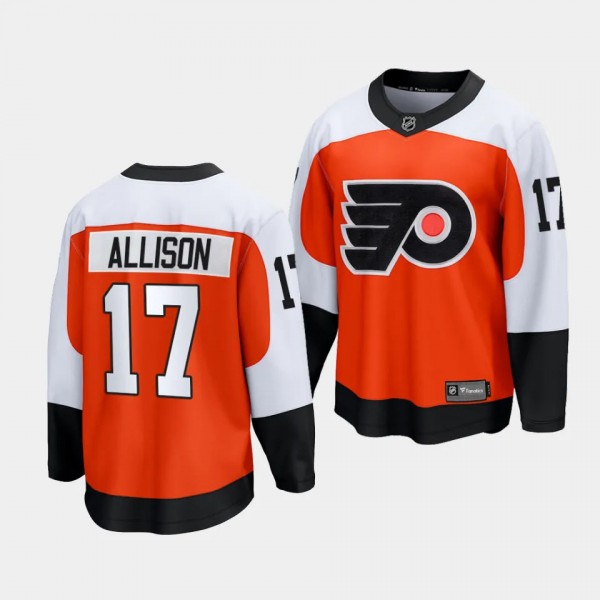 Philadelphia Flyers Wade Allison 2023-24 Home Burn...