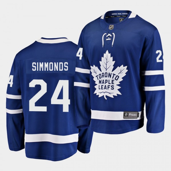 Wayne Simmonds Toronto Maple Leafs 2020-21 Home Me...