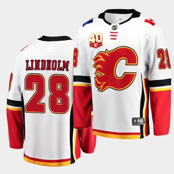 Elias Lindholm #28 Flames 40th Anniversary 2019-20...
