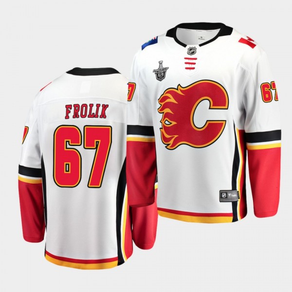 Michael Frolik #67 Flames Stanley Cup Playoffs 201...