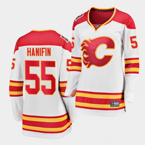 Noah Hanifin #55 Flames 2019 Heritage Classic Brea...