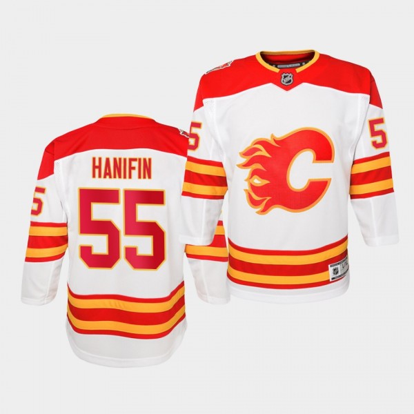 Noah Hanifin #55 Flames 2019 Heritage Classic Prem...
