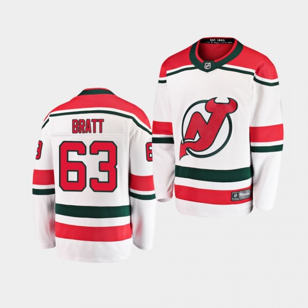 Youth Jersey Jesper Bratt #63 New Jersey Devils Br...