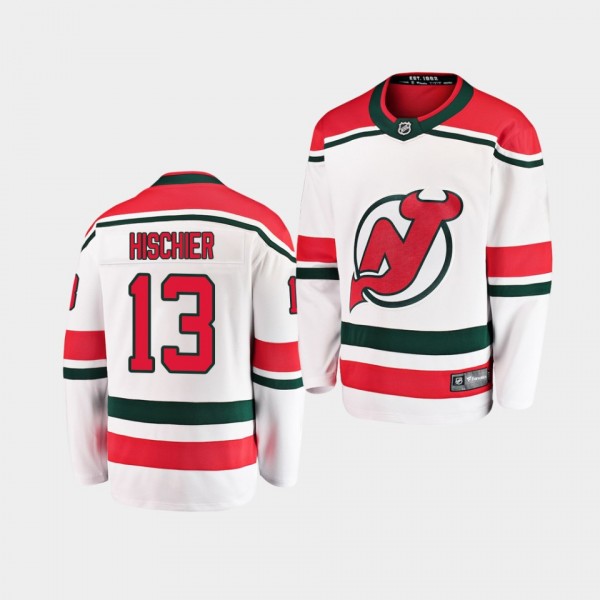 Youth Jersey Nico Hischier #13 New Jersey Devils B...