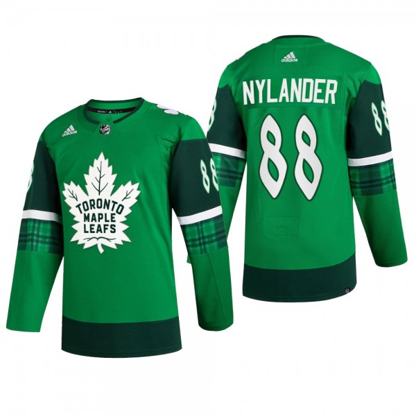 Toronto Maple Leafs William Nylander #88 St. Patri...