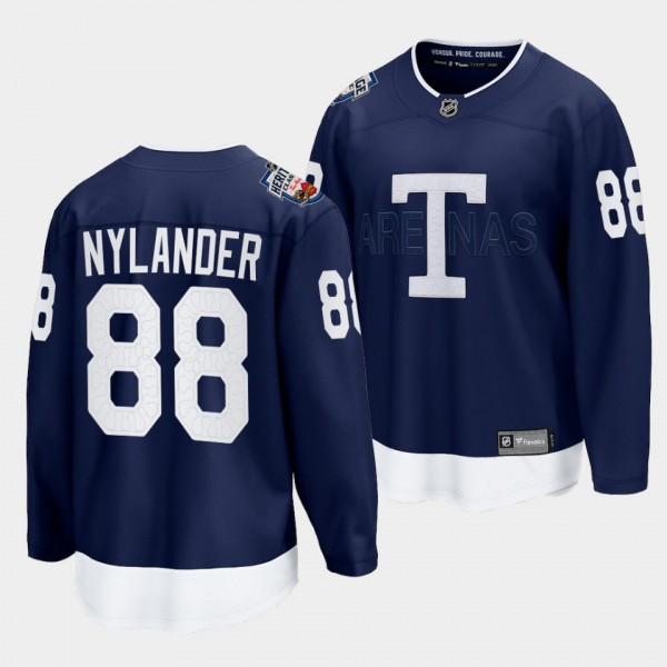 William Nylander Toronto Maple Leafs 2022 Heritage Classic Navy Jersey