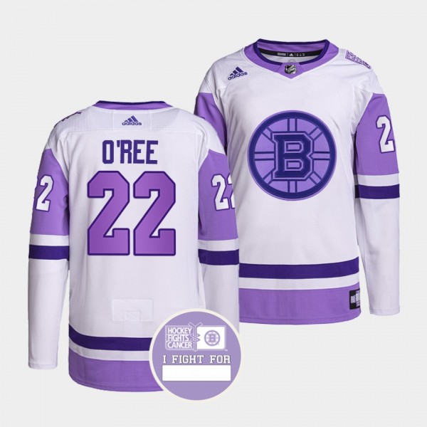 Boston Bruins Willie O'Ree Hockey Fights Cancer Je...