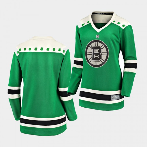 2021 St Patricks Day Boston Bruins Green Women Bre...