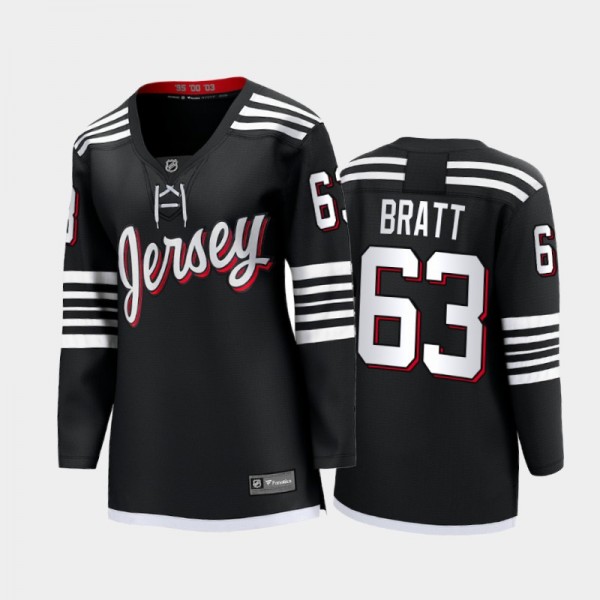 Women New Jersey Devils Jesper Bratt #63 Alternate...