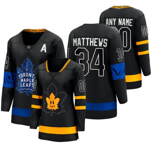 Women Toronto Maple Leafs Auston Matthews #34 Drew...