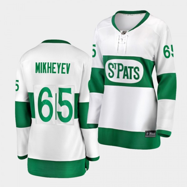 Ilya Mikheyev #65 Maple Leafs 2021 St. Pats Women ...