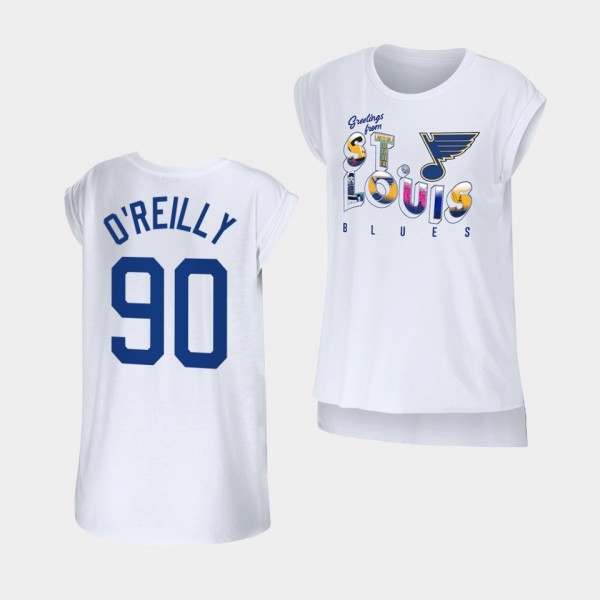 Ryan O'Reilly #90 St. Louis Blues T-Shirt Women WE...