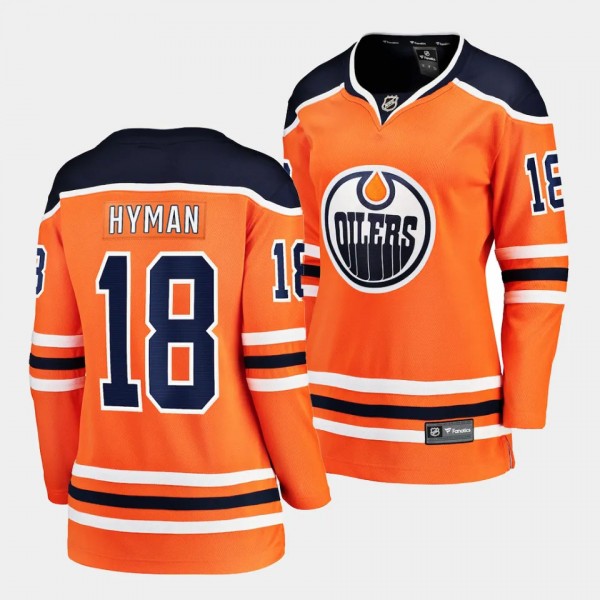 Zach Hyman Edmonton Oilers Home Women Breakaway Pl...