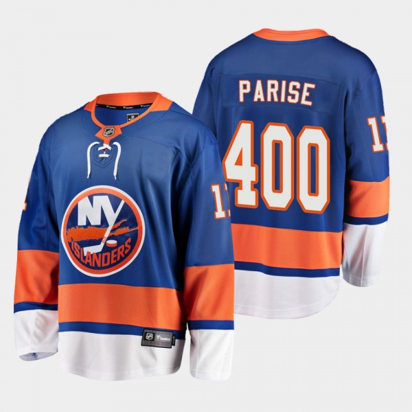 Zach Parise Islanders #11 400 Career Goals Jersey ...