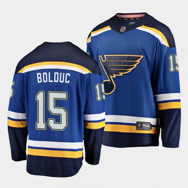Zachary Bolduc St. Louis Blues 2021 NHL Draft Jersey Home Blue