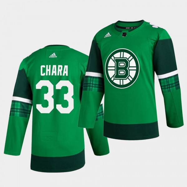 Zdeno Chara #33 Bruins 2020 St. Patrick's Day Auth...